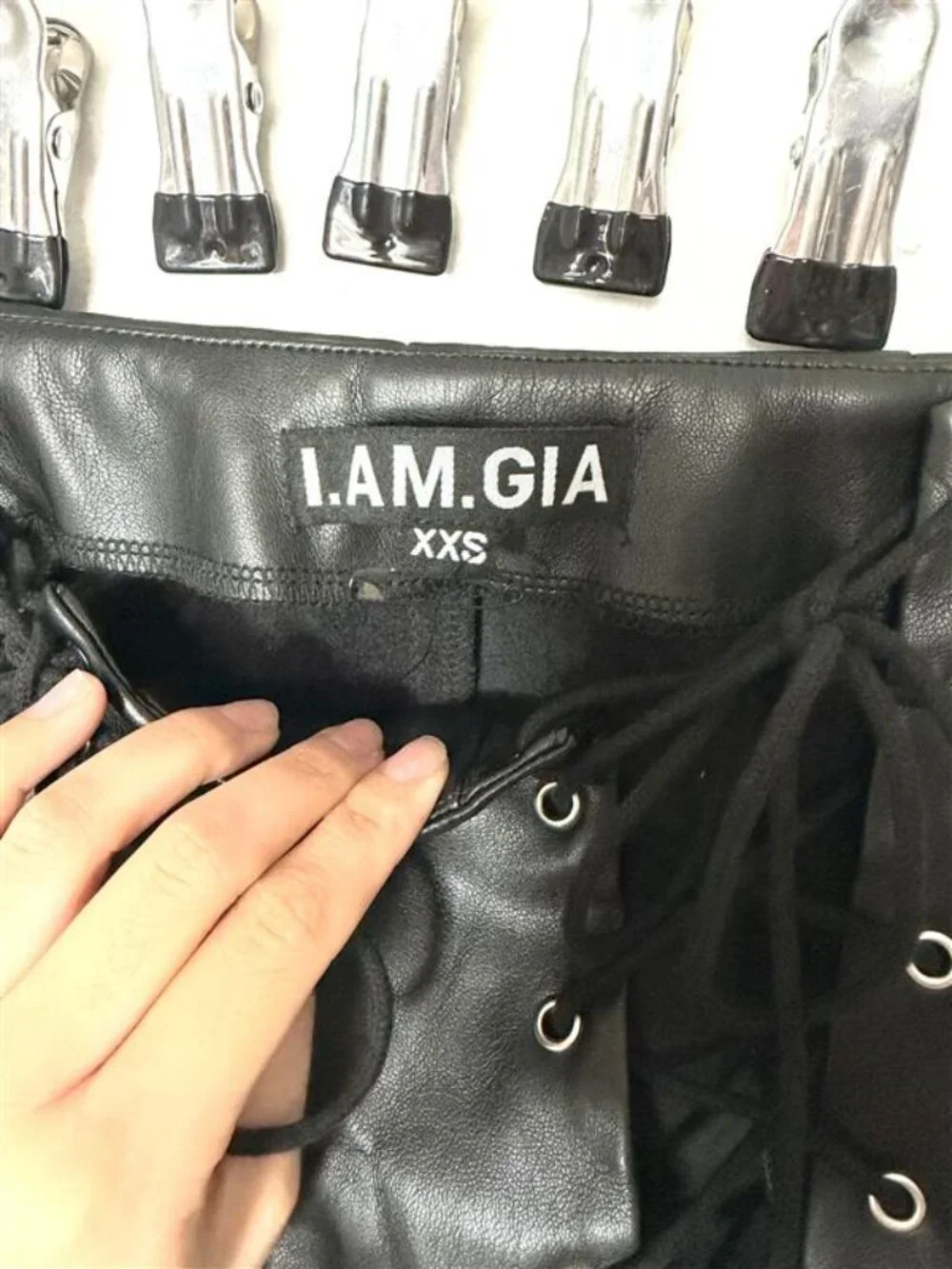 IAMGIA leather lace up pants - Picture 6 of 6